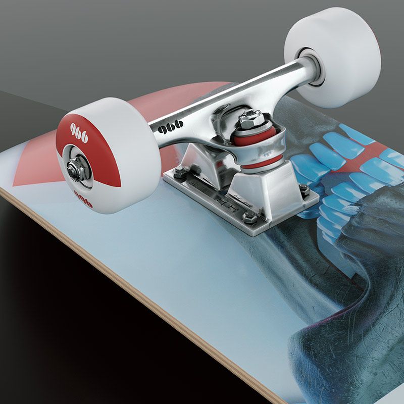 3D Retro [BLUE] - Skateboard