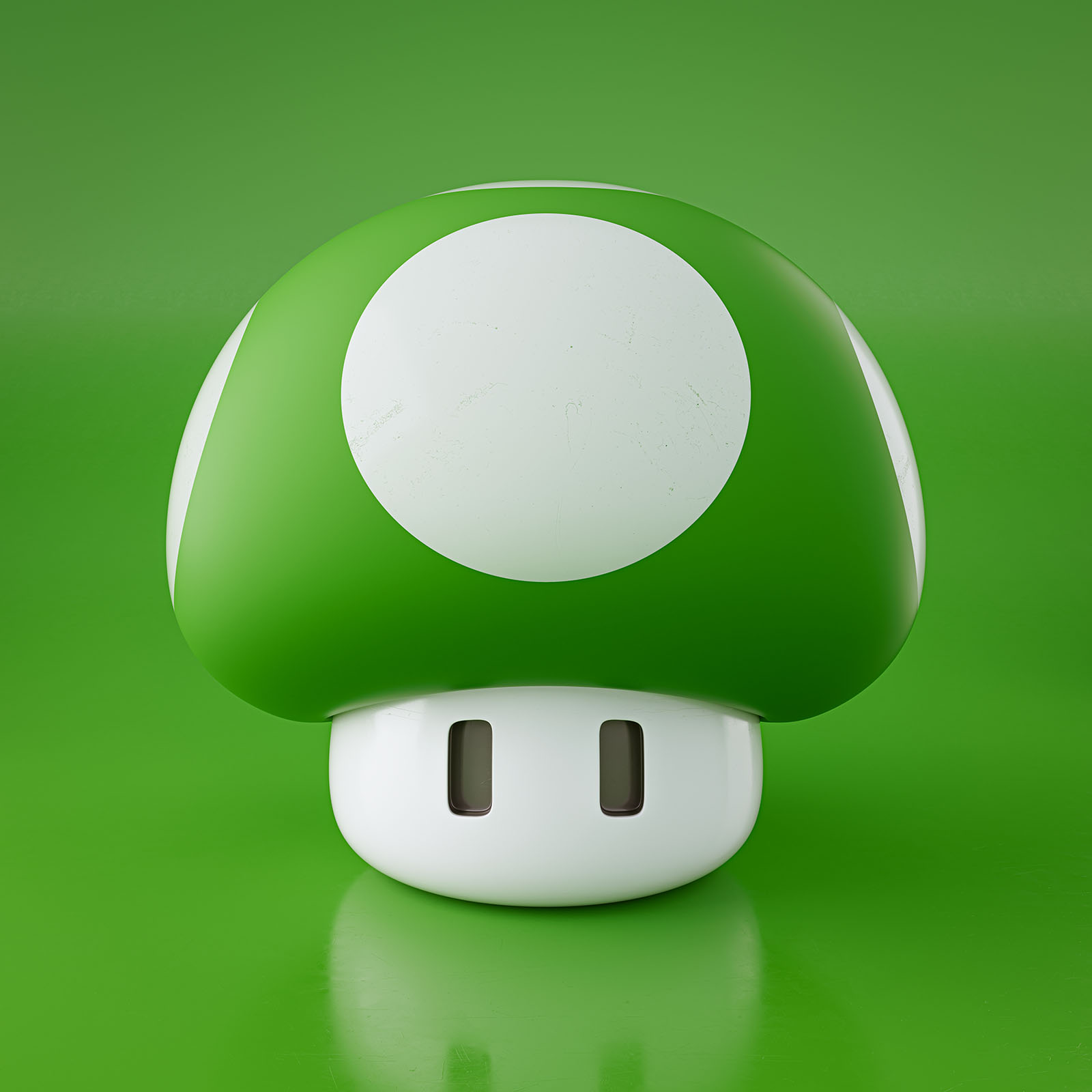 Super Mushroom - Green on Green Edition