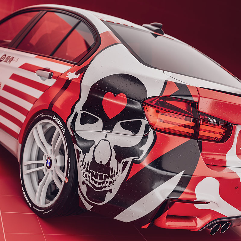 Love Skull - Car Livery