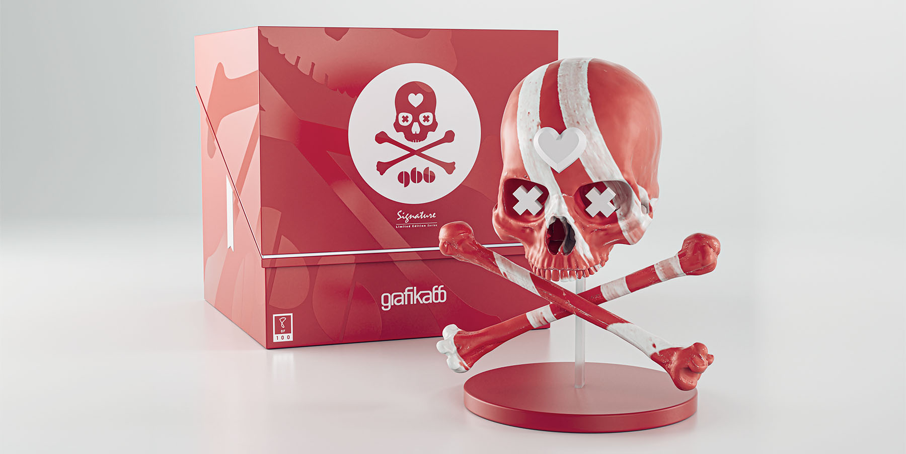 Grafika66 Red and White Signature Edition