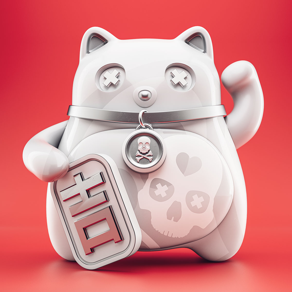 Maneki Neko [White]